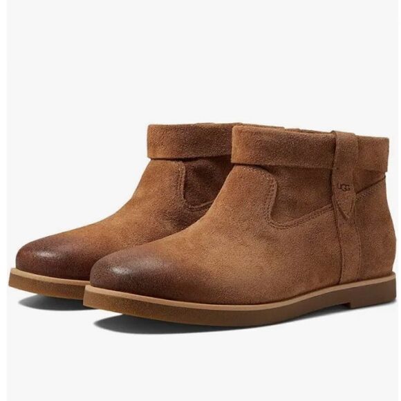 NWT- LEATHER UGG BOOTIES JOSEFENE CUFF SIZE 6.5 - Picture 4 of 12